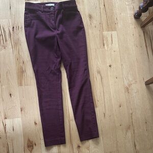 LOFT Rich Plum Trousers
